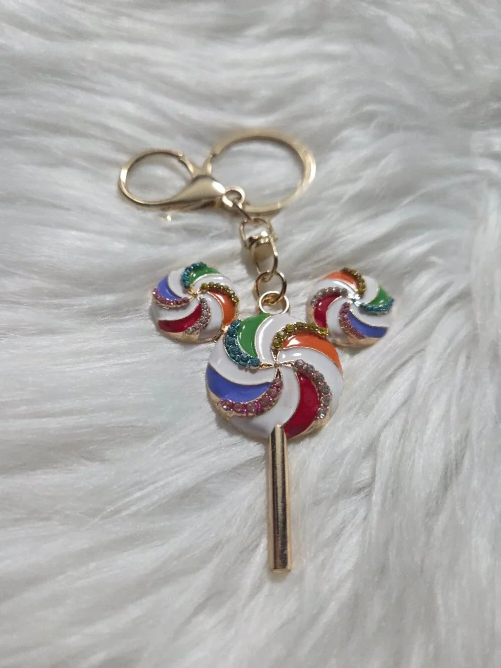 Mickey Mouse Lollipop Design Keychain